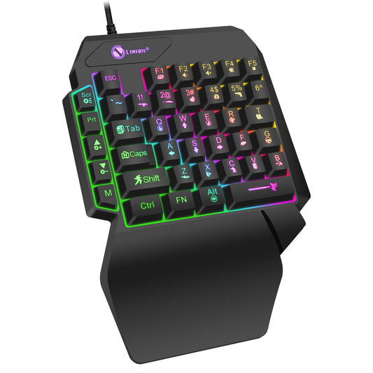 Luminous Gaming Einhand Mechanische Tastatur Beleuchtet Kompakt