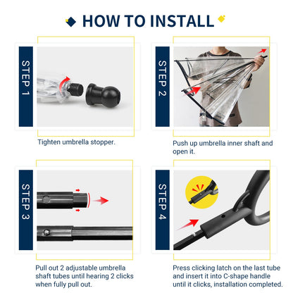 PawGuard Kleiner Hund Regenschirm Mit Verstellbare Leine Schutz