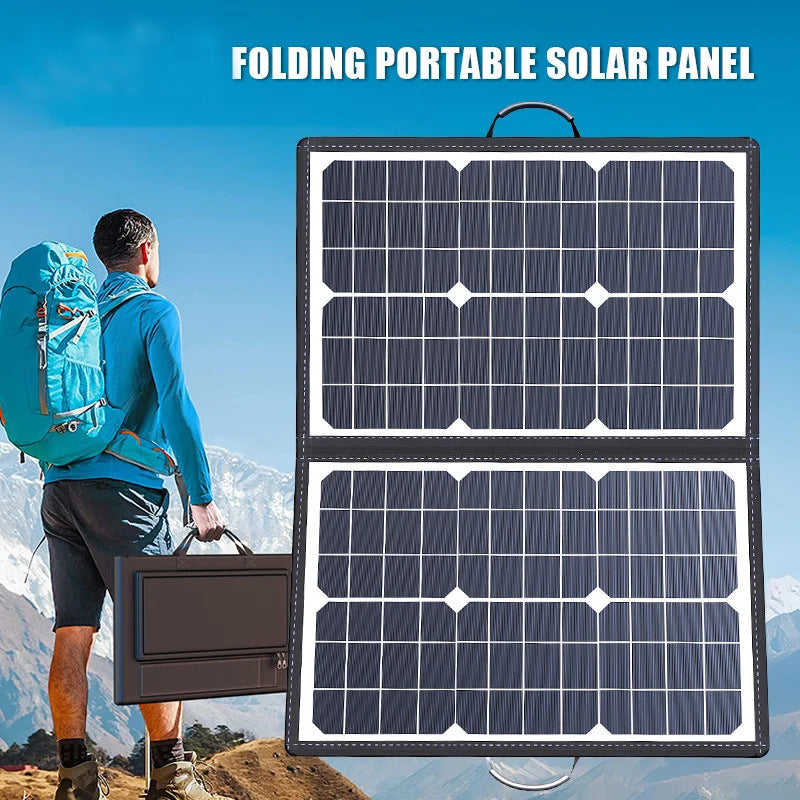 40W Monokristall Foldbares Solarmodul 18V Notfall Ladegerät - Hobbyfy