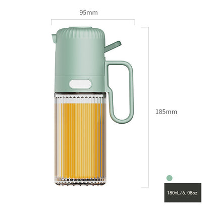 Druckknopf Öl Sprühflasche 250ml für gleichmäßige Dosierung - Hobbyfy