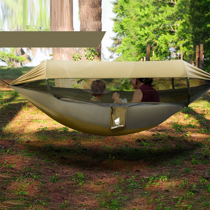 Outdoor Hängematte Dickes Moskitonetz 70D Nylon Militärgrün - Hobbyfy