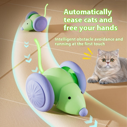 SmartPet Elektrischer Maus-Teaser Katzen Spielzeug Hindernisvermeidung