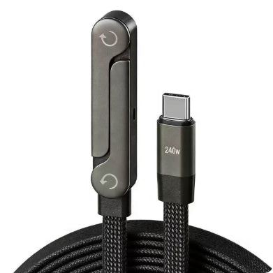 PowerLine 240W USB-C Ladekabel Mit Faltbarem Standfuß - Hobbyfy