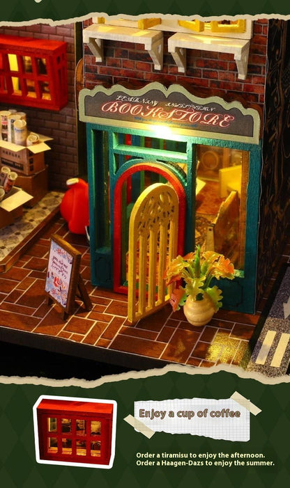 DIY Cottage Scarborough Buchstand Miniatur Kunsthaus Geschenk - Hobbyfy