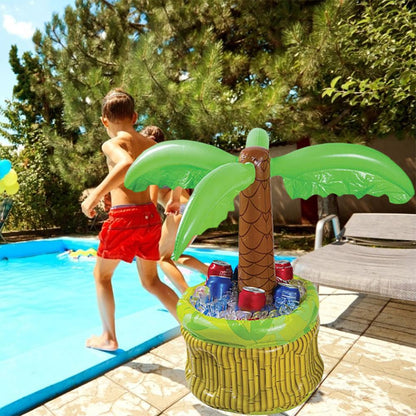Aufblasbarer Palmenkühler Für Getränke Und Bier Eis Kübel Pool Party - Hobbyfy