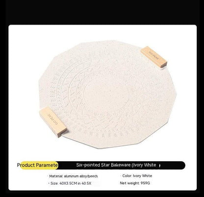 Outdoor Antihaft Backblech Sechsstrahlig Stern Design 40 cm - Hobbyfy