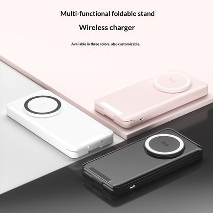 SmartStand Smartphone Ständer Mit Magnetischem Qi Ladegerät Weiß - Hobbyfy