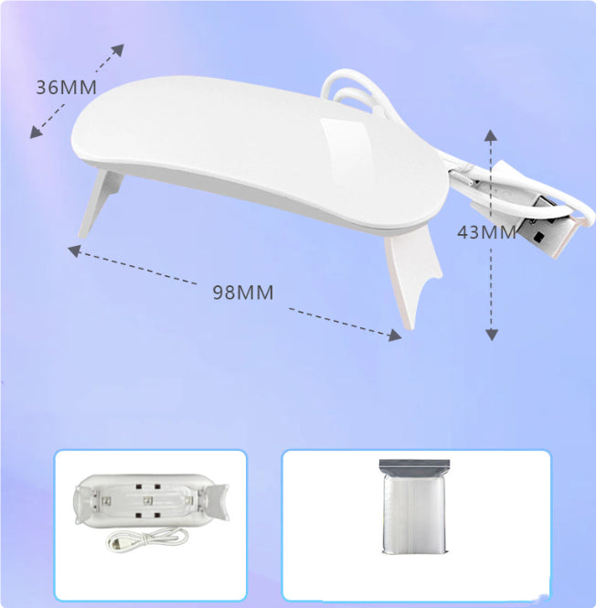 USB Nagellampe Tragbar 6W Gel Und LED Aushärtung - Hobbyfy