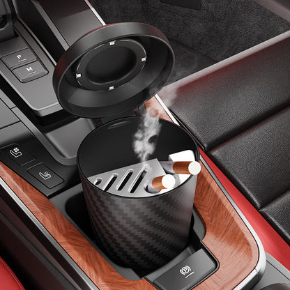 LuxAuto Autoaschenbecher Mit Deckel Geruchsreduktion Kunststoff - Hobbyfy