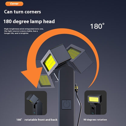 Notfalllampe Mini 500mAh Schwarz Tragbar Outdoor - Hobbyfy