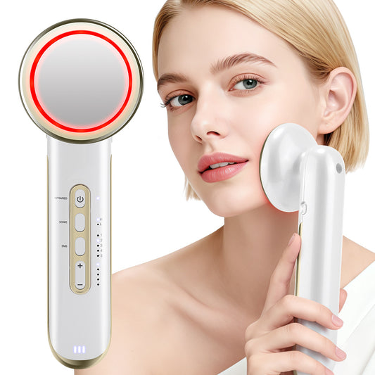 Elegantes Ultraschall Schönheitsgerät Wiederaufladbar Kompakt Weiß - Hobbyfy
