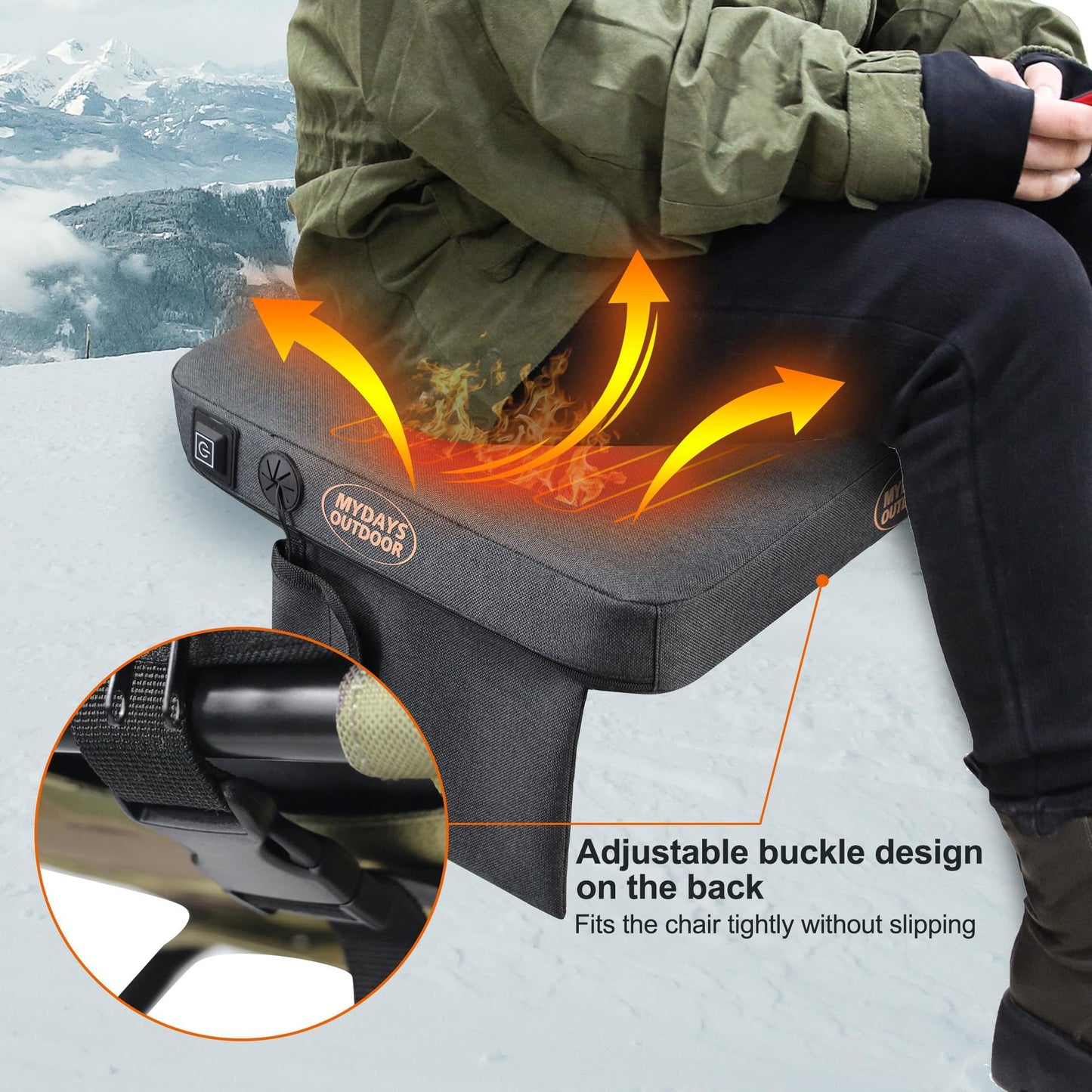 Outdoor USB Heizkissen Dreistufige Temperaturregelung - Hobbyfy