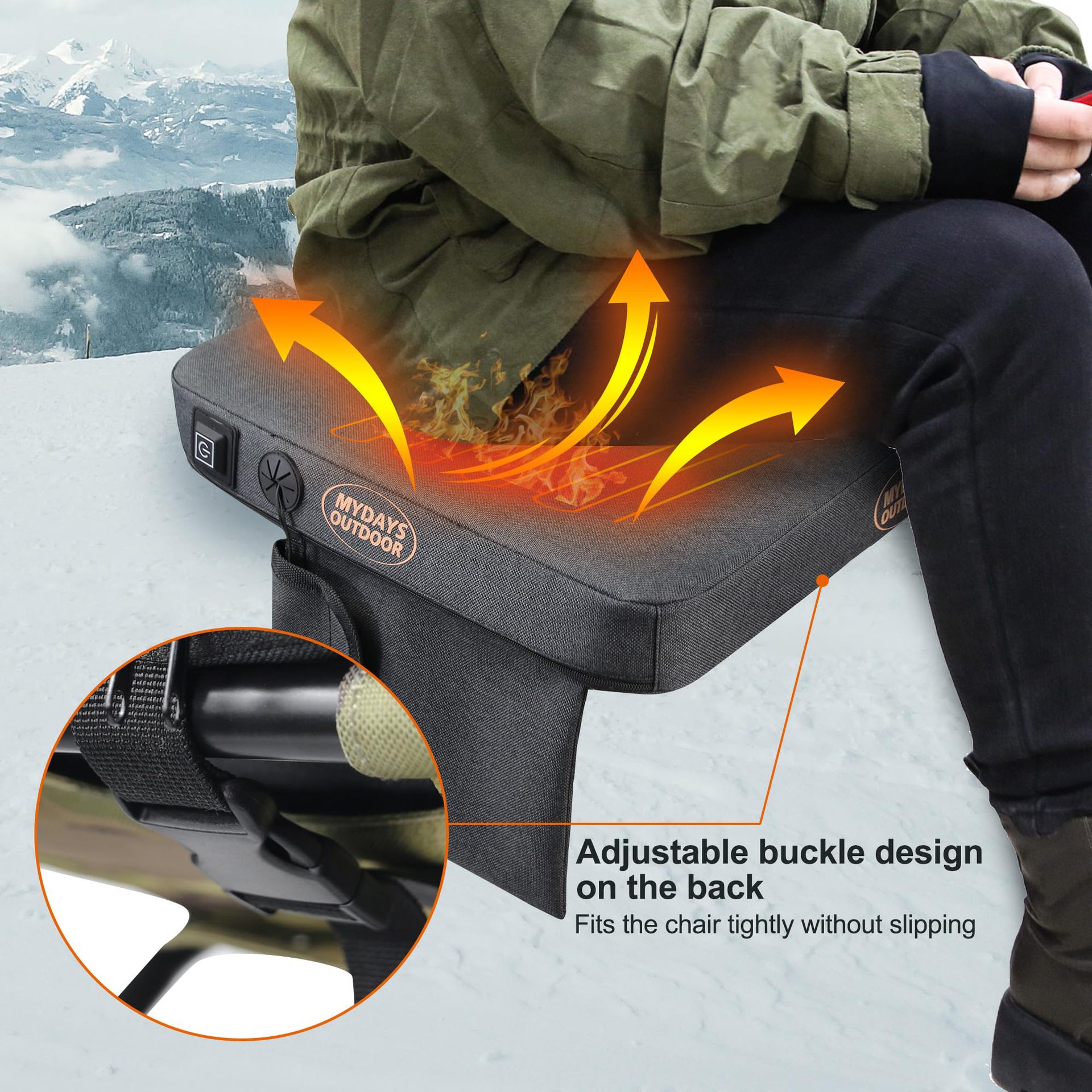 Outdoor USB Heizkissen Dreistufige Temperaturregelung - Hobbyfy
