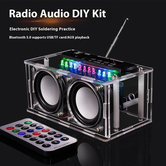HU Audio Bluetooth Radio Verstärker DIY Kit 2x3W HU 075 - Hobbyfy