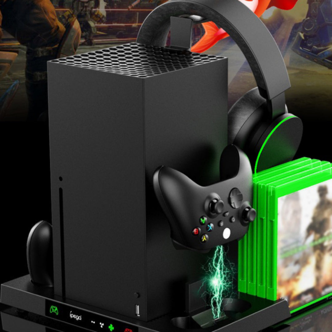 Game Host Kühlpad Zum Laden & Kopfhörerhalter Xbox Series X Series S