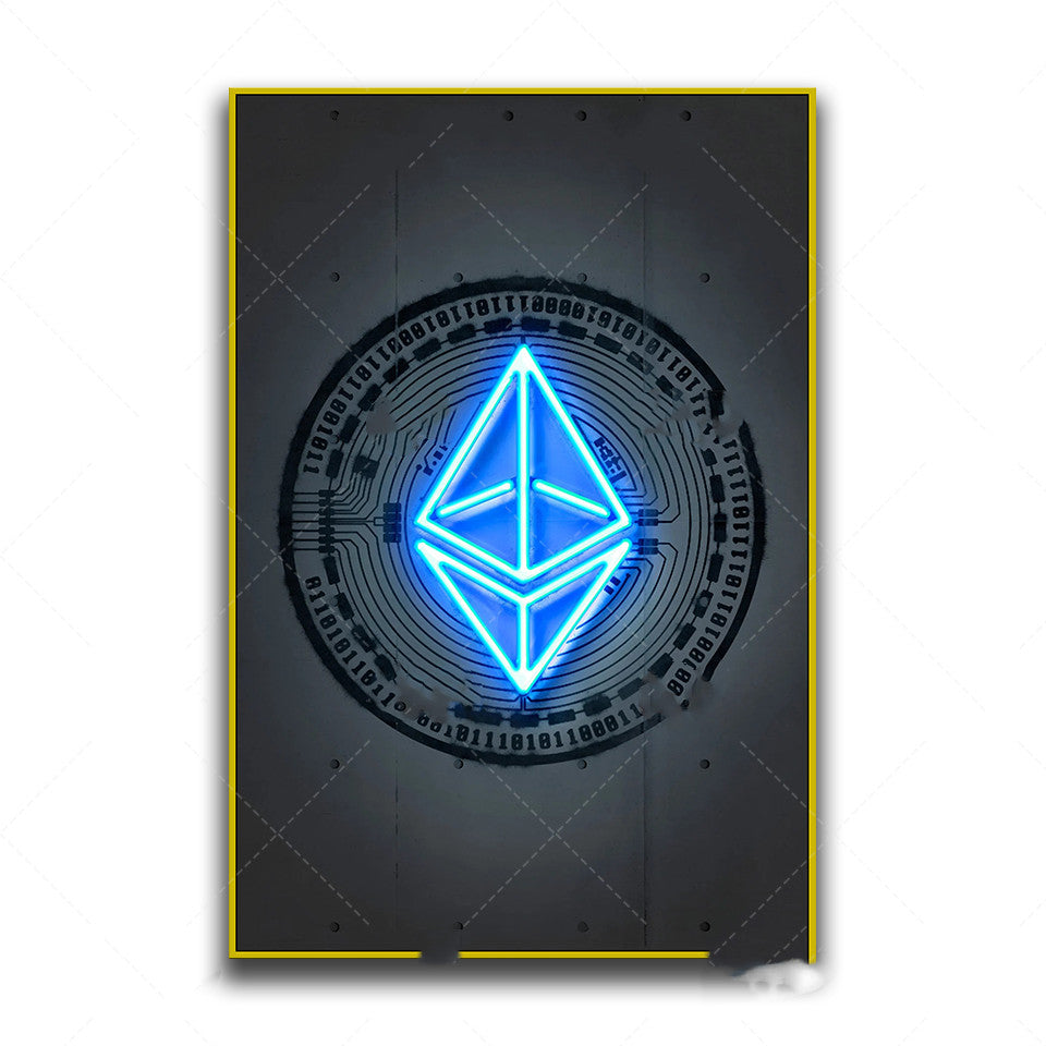 ArteNova Leinwandbild Öl-Leinwandkern Zeitloses Muster Flaches Format