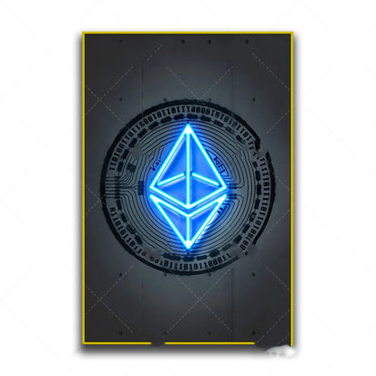 ArteNova Leinwandbild Öl-Leinwandkern Zeitloses Muster Flaches Format