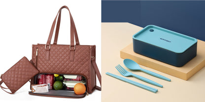 Convenient Commute Lunch Bag Damen Isolierte Kühltasche Auslaufsicher - Hobbyfy