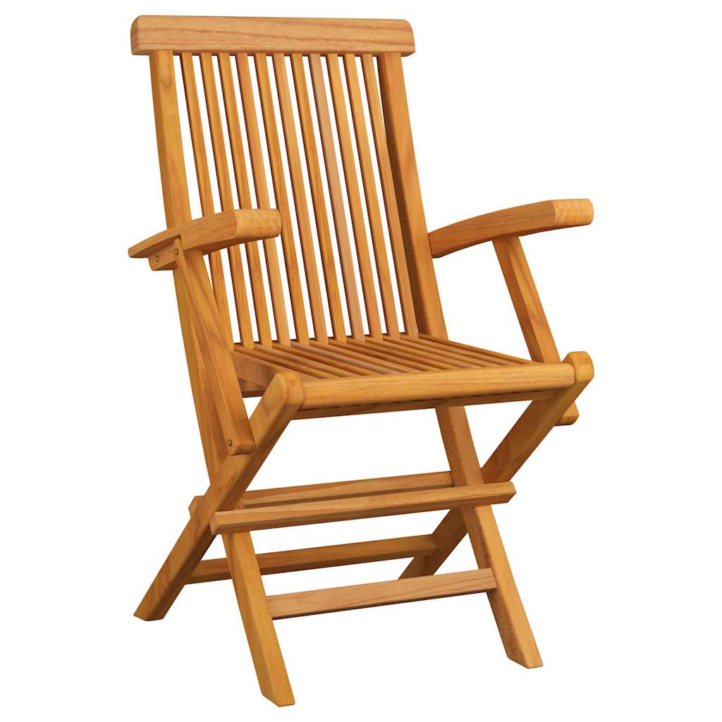Gartenstuhl Set 3er Solid Teakholz Outdoor Stühle - Hobbyfy