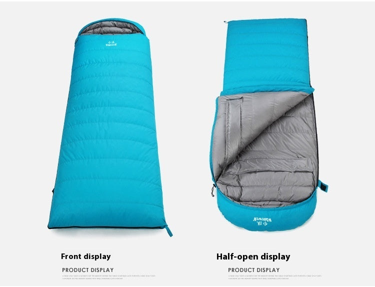 Daunenschlafsack ProWarm Schwarz Für Erwachsene Camping - Hobbyfy