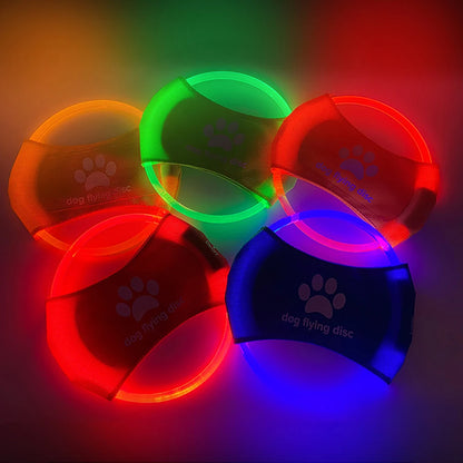 LED Frisbee Hundespielzeug USB Aufladbar Nachtspiel Leuchtend Sichtbar Für Training Und Spiel - Hobbyfy