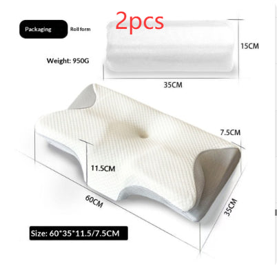 Schmetterlingsförmiges Memory Foam Nackenkissen Mit Slow Rebound - Hobbyfy