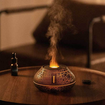 LuxResin Aroma Diffuser Farbwechselnde Flammensimulation Für Zuhause