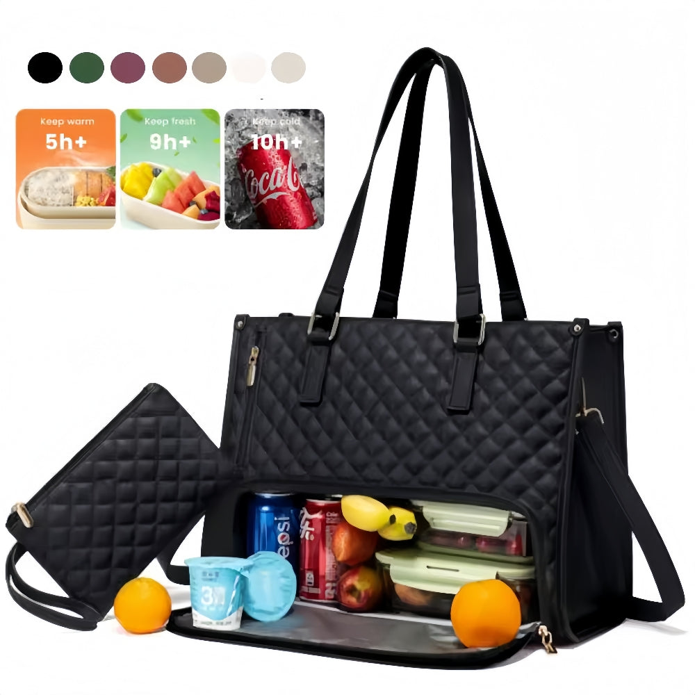 Convenient Commute Lunch Bag Damen Isolierte Kühltasche Auslaufsicher - Hobbyfy