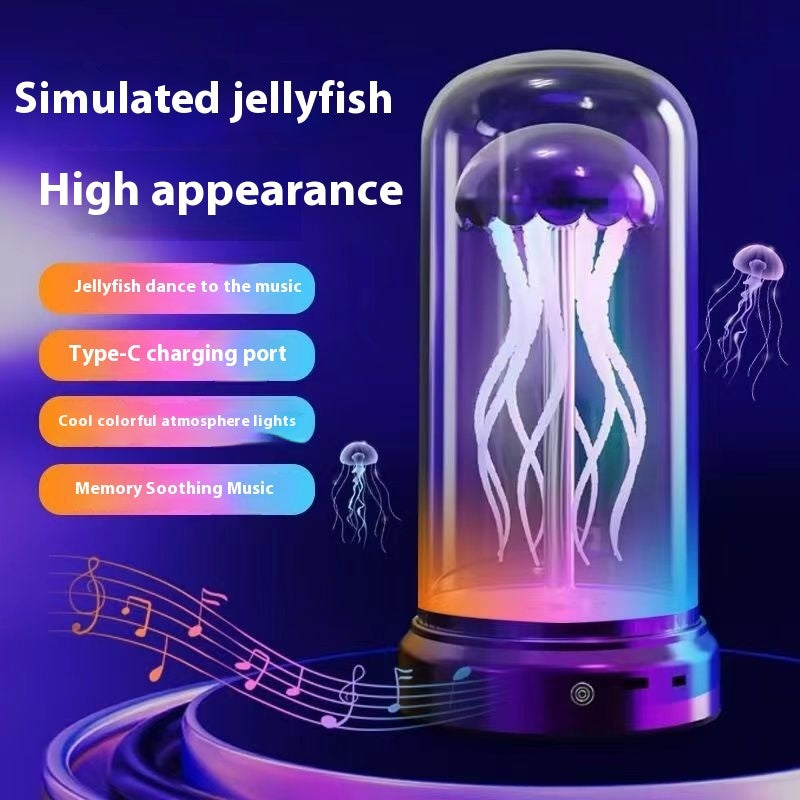 AuroraHaus Mechanische Qualle Musikbox Mit Leuchtendem Ambiente Licht - Hobbyfy