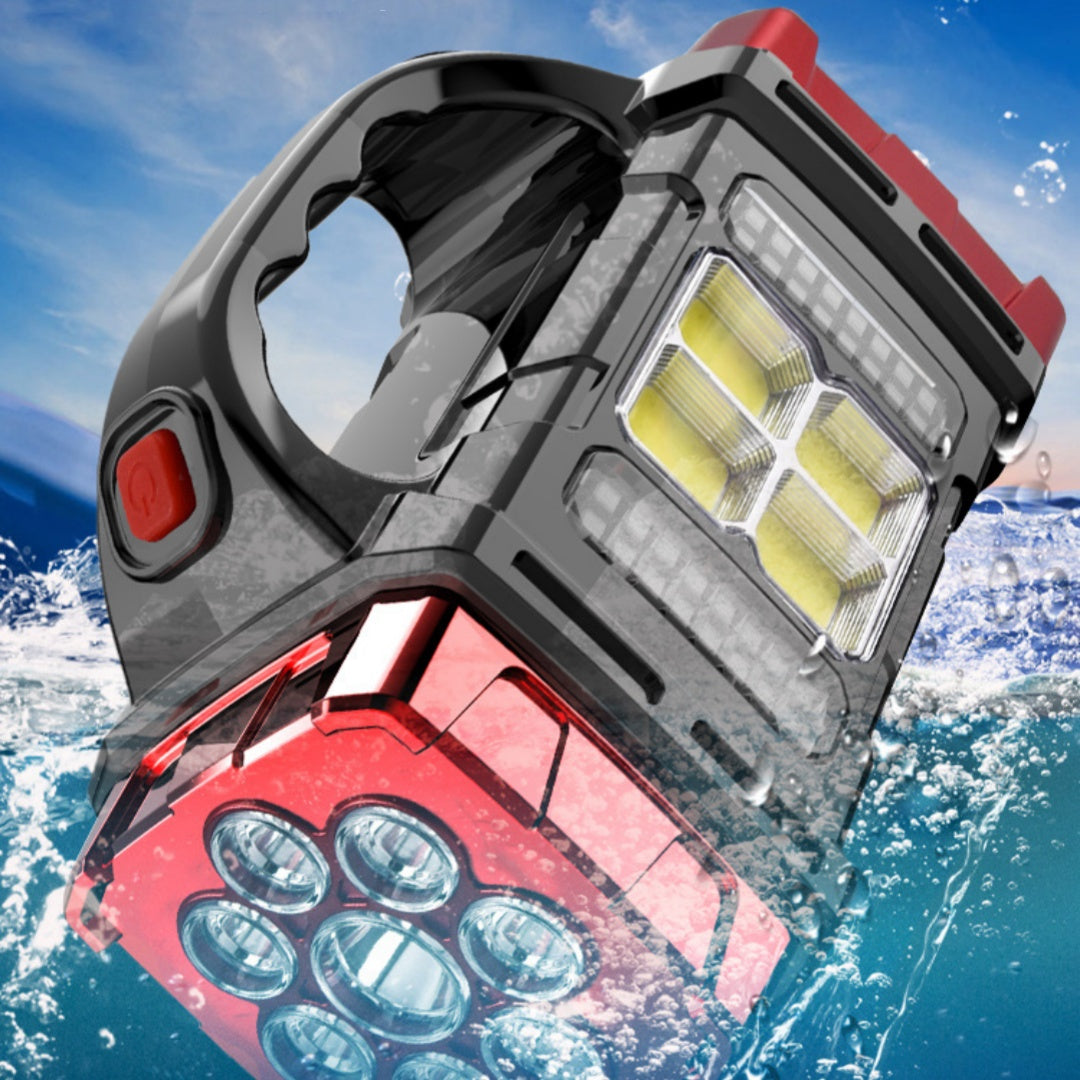 Solare LED Outdoor Taschenlampe – Notfallmodus & Langzeitlicht - Hobbyfy