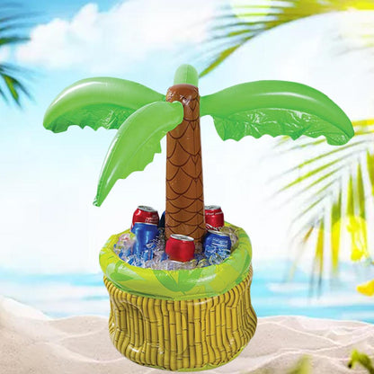 Aufblasbarer Palmenkühler Für Getränke Und Bier Eis Kübel Pool Party - Hobbyfy