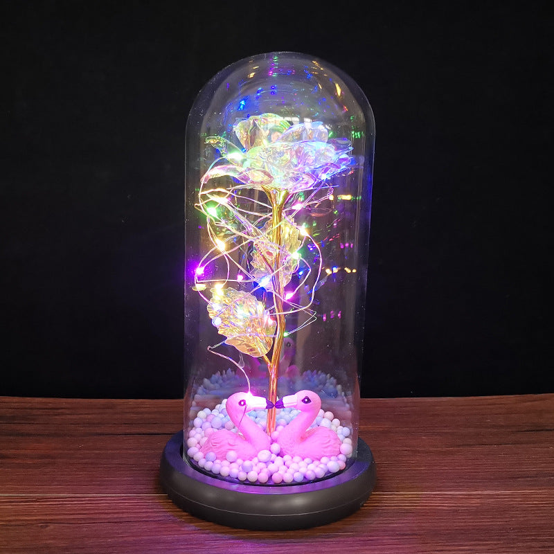 Ewige Rose In Glasflasche Mit Glaskuppel Hochzeitsdeko - Hobbyfy