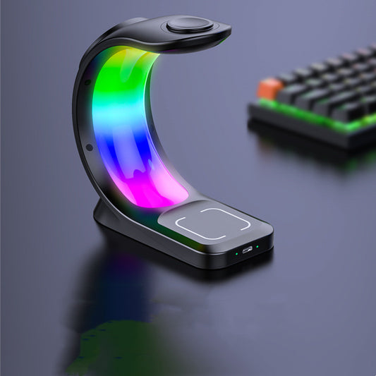 4In1 Magnetischer Wireless Charger Mit RGB Licht Für IPhone - Hobbyfy