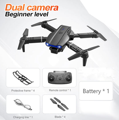 E99 Drohne Mit Dual Kamera HD Fernsteuerung - Hobbyfy
