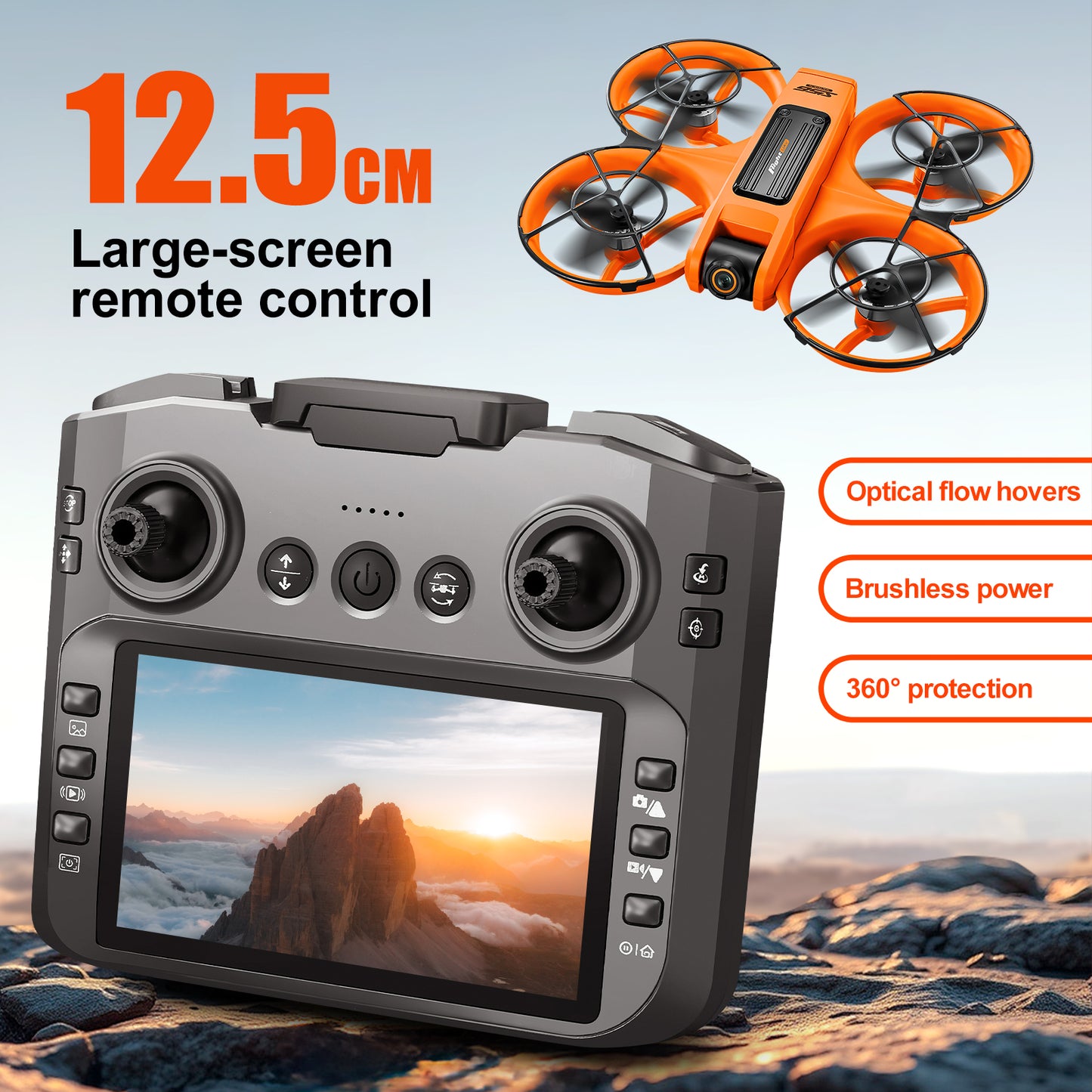 S156 Brushless Renn Drohne Mit Bildschirm Und Optischer Fluss - Hobbyfy
