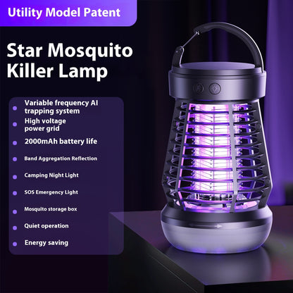 Mücken Killer Lampe 2In1 USB Nachtlicht Fliegenfalle - Hobbyfy