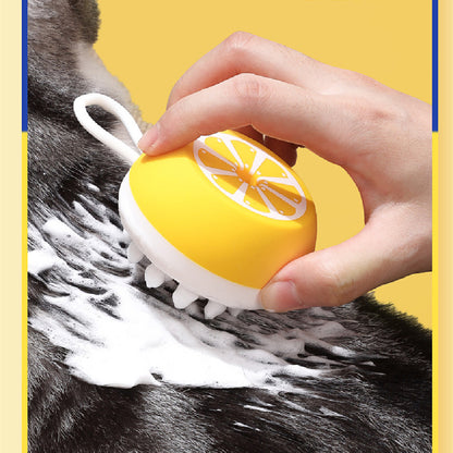 PetSpa 2in1 Silikon Badbürste Massage Kämmfunktion - Hobbyfy