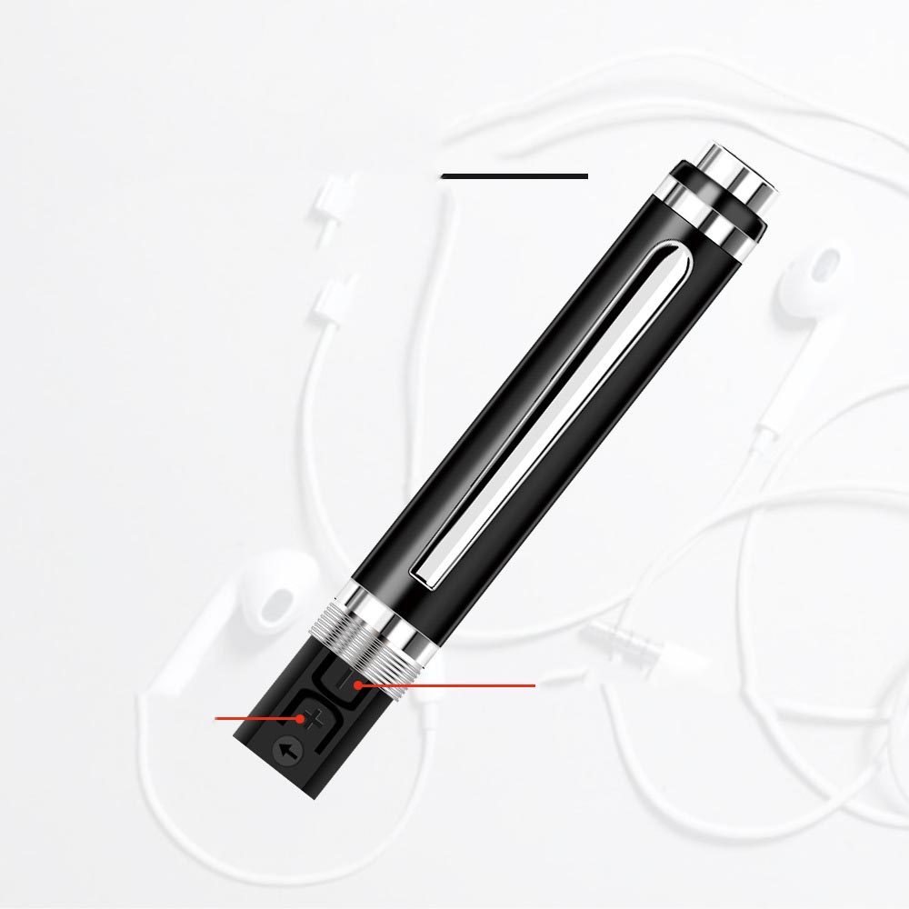 Kreatives Mini Stift Diktiergerät Kupfergehäuse WAV HD Aufnahme