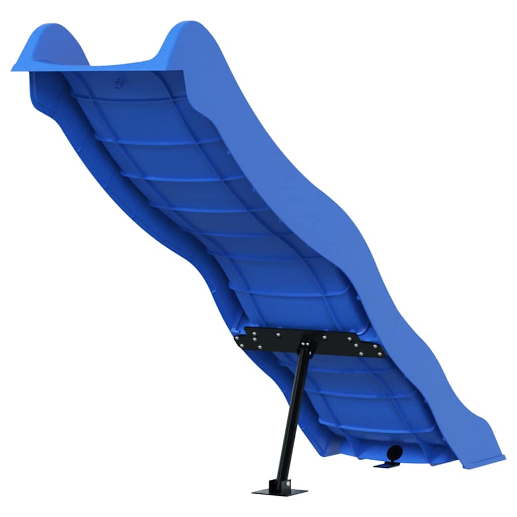 Kinder Rutsche Blau 174x38 Cm Polypropylen Wetterfest Gartenrutsche - Hobbyfy