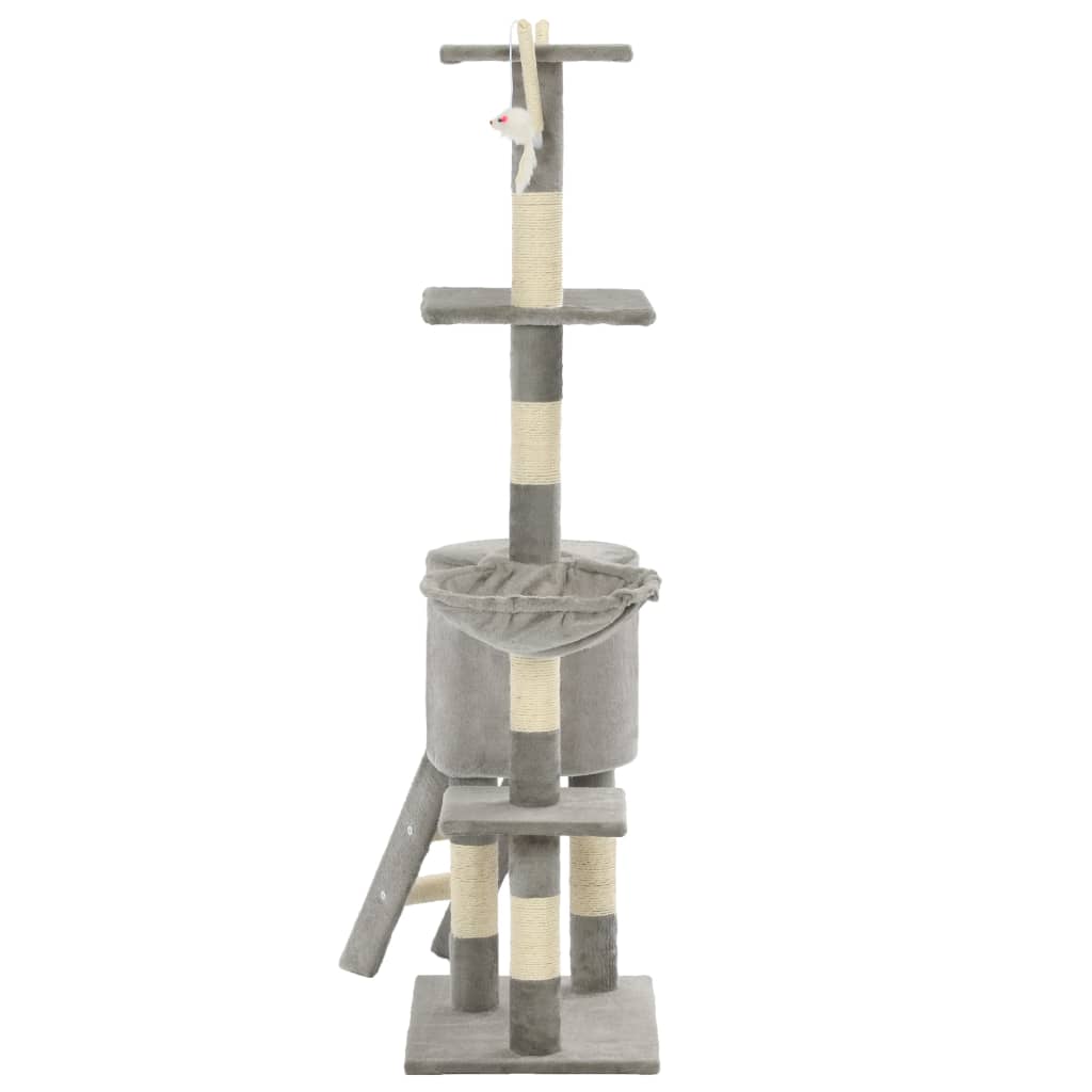 Katzen Kratzbaum 138 cm Mit Sisalpfosten Und Spielplattform - Hobbyfy