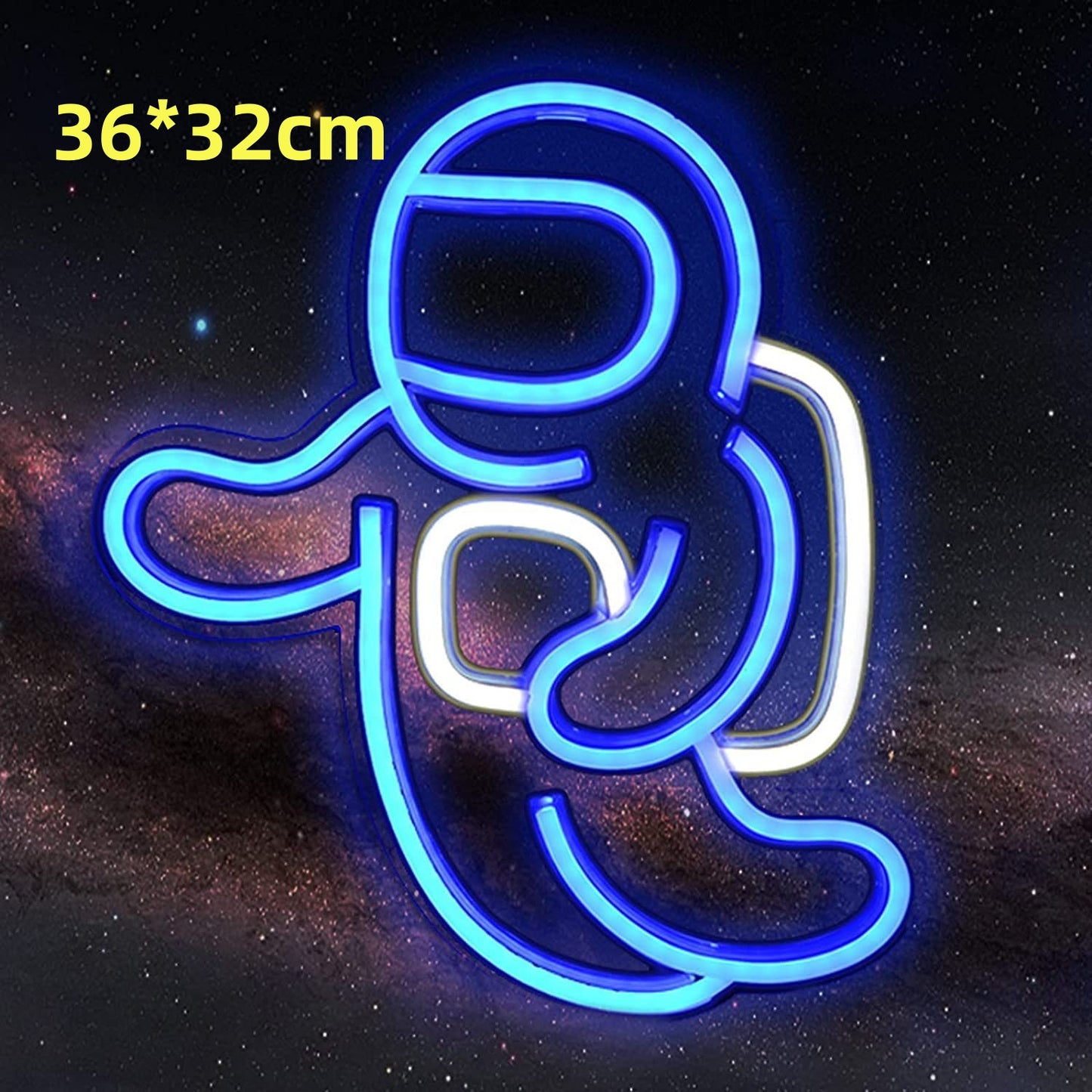 LED Neon Leuchte Wand Spaceman Planet Motiv Innen & Außen - Hobbyfy