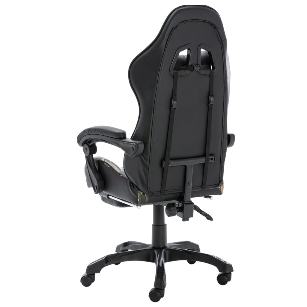 Gaming Chair Mit Fußstütze Camouflage Kunstleder - Hobbyfy
