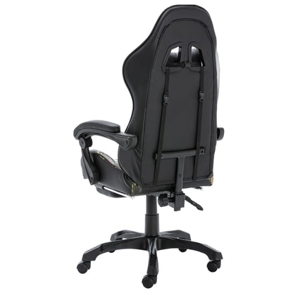 Gaming Chair Mit Fußstütze Camouflage Kunstleder - Hobbyfy