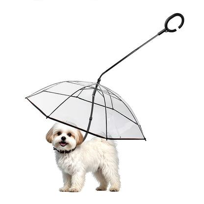 PawGuard Kleiner Hund Regenschirm Mit Verstellbare Leine Schutz