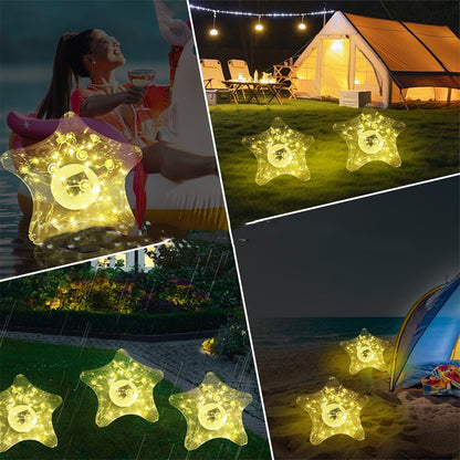 Solar Sternenlicht Poolleuchte Warmweiß 60 LEDs Schwebend - Hobbyfy