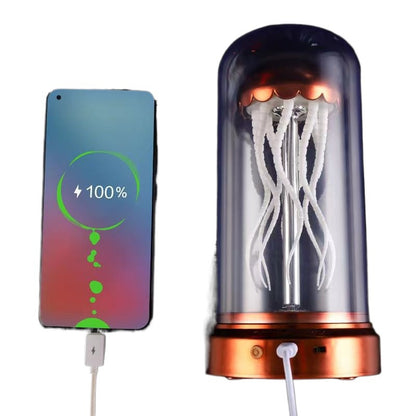 AuroraHaus Mechanische Qualle Musikbox Mit Leuchtendem Ambiente Licht - Hobbyfy