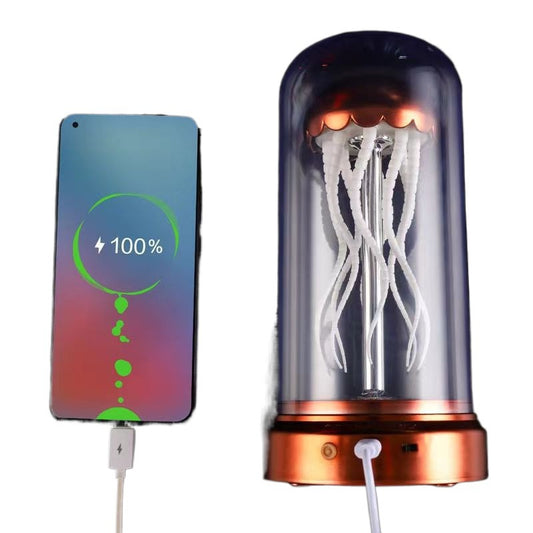 AuroraHaus Mechanische Qualle Musikbox Mit Leuchtendem Ambiente Licht - Hobbyfy