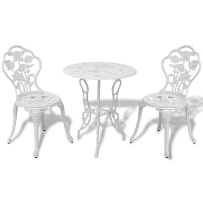 Gussaluminium Bistro-Set, 3-Teilig, Wetterfest, Standfest - Hobbyfy