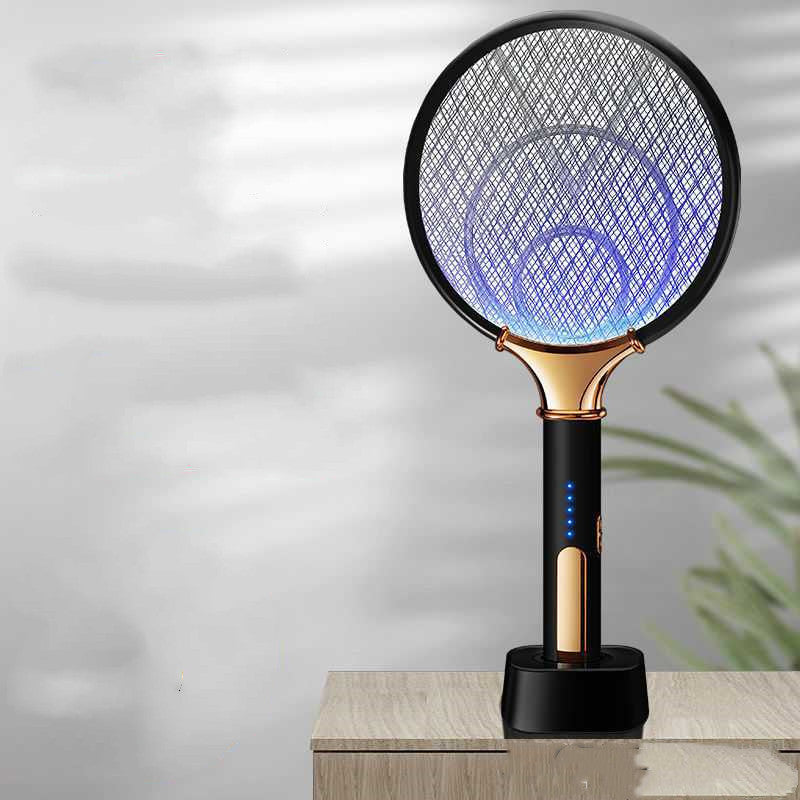 Elektrischer 2-in-1 Mückenschläger Mit Ladestation - Hobbyfy