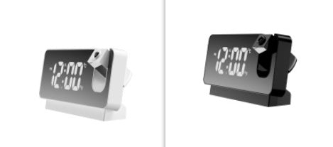 NovaTime Projektionswecker Mit LED Spiegelanzeige Und Snooze - Hobbyfy